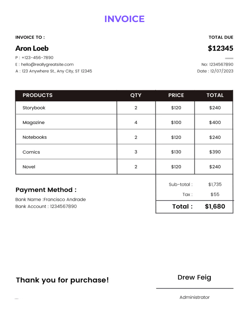 Screenshot of Automate Invoice Processing